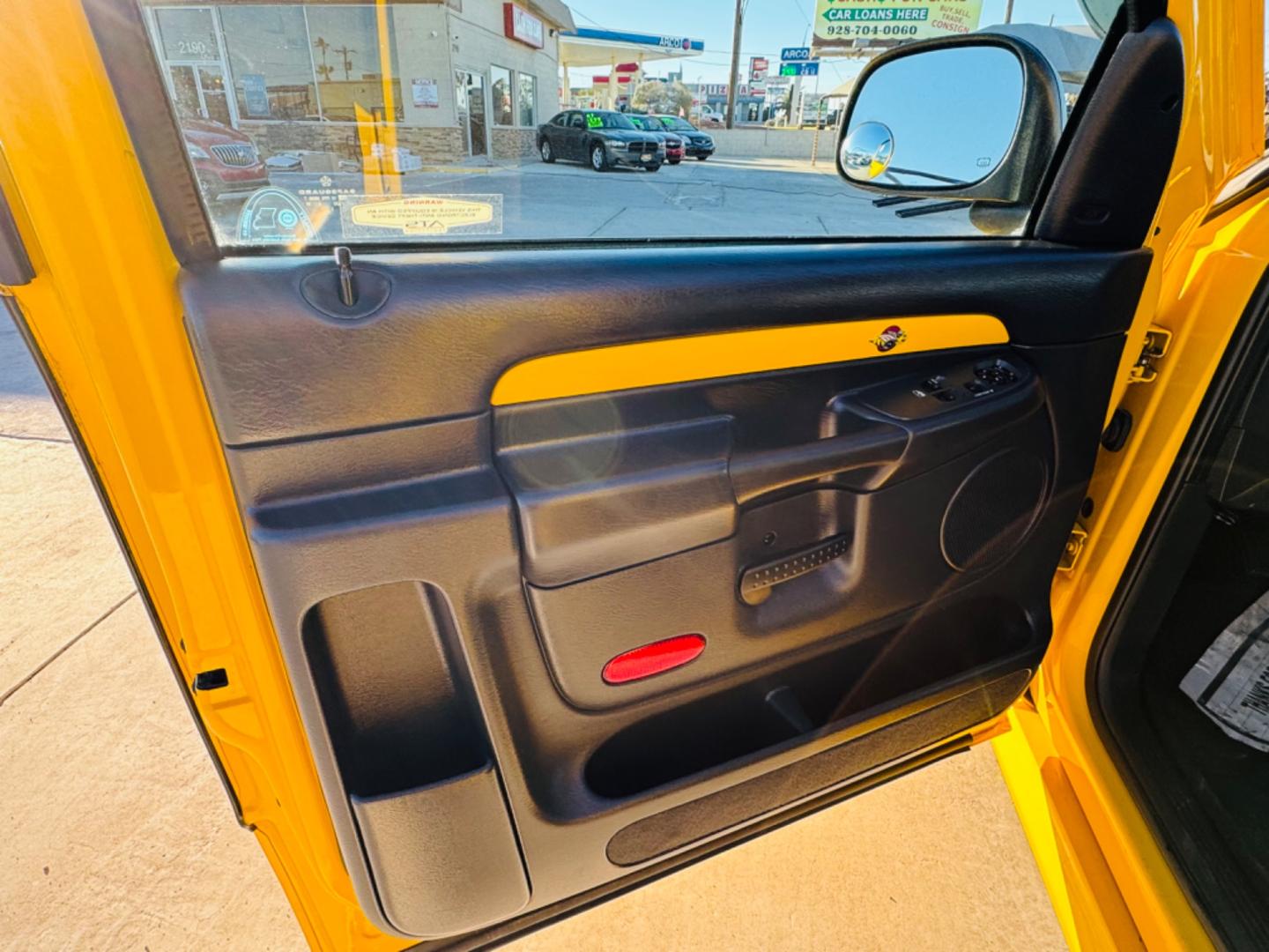 2004 Yellow /black Dodge Ram 1500 (1D7HA16D54J) , located at 2190 Hwy 95, Bullhead City, AZ, 86442, (928) 704-0060, 0.000000, 0.000000 - 2004 Dodge Ram SLT Bumblebee edition. Bright yellow with a black leather interior with yellow trim. This limited Bumblebee edition truck will sure turn heads. Hemi engine. 20 in wheels . *1 owner. matching tonneau cover. In excellent shape. 2004 Dodge Ram 1500 Rumble Bee. It is a limited edition tru - Photo#13